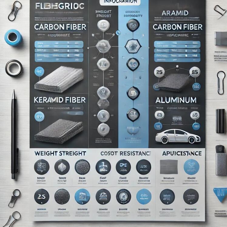 مقایسه فایبرگلاس با سایر مواد تقویتشده