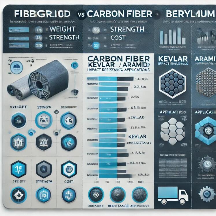 مقایسه فایبرگلاس و سایر مواد تقویتشده